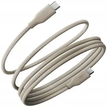 Kabllo magnetike USB C në USB C Energea Helix 60, 60W, 1.5m, bezhë