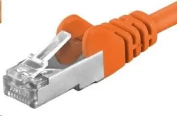 Kabllo rrjeti PremiumCord CAT6a S-FTP, RJ45 në RJ45, 7m, portokalli