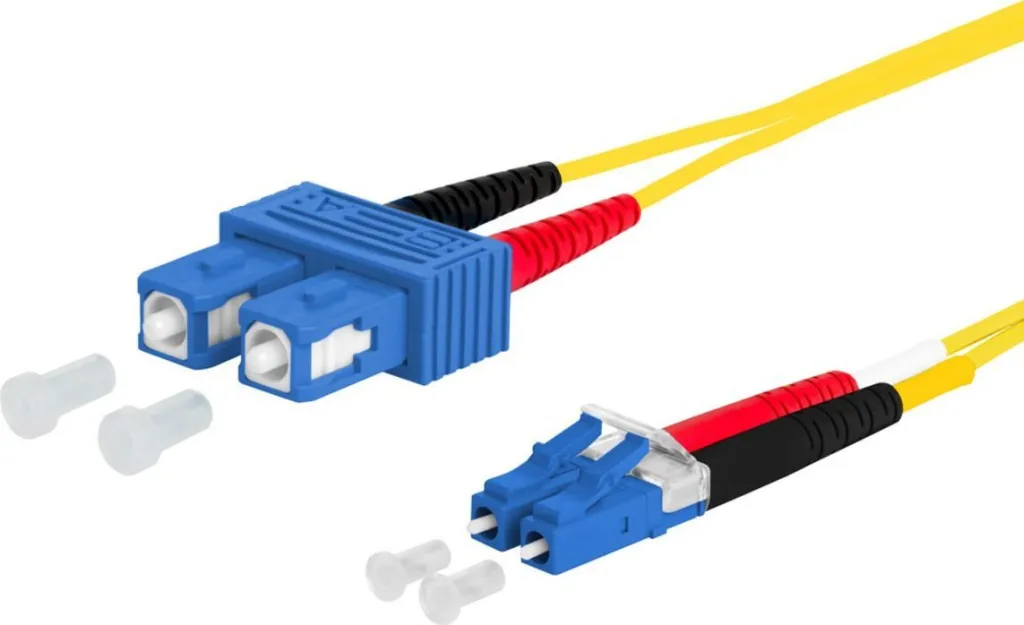 Kabllo fibër optike METZ CONNECT OpDAT, SC-D LC-D OS2, 10m, e verdhë - 1