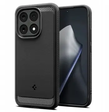 Mbulesë telefoni Spigen Rugged Armor për Xiaomi 15T, TPU fleksibël, ngjyrë e zezë matte
