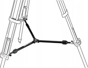 Përhapës mesatar për trekëmbësh Manfrotto 537SPRB, teleskopik, profesional