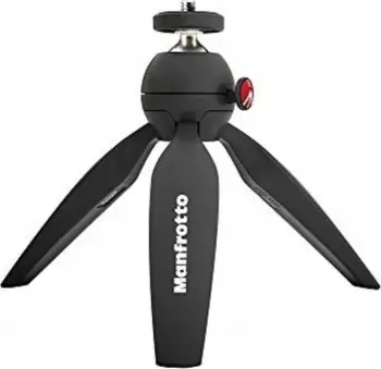 Tripod tavoline Manfrotto PIXI Mini, lartësi 13.5 cm, ngarkesë deri 1 kg, i zi