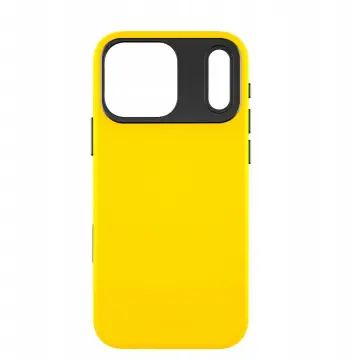 Futrollë telefoni YAXO Leather Gear Slim, MagSafe, për iPhone 17 Pro, e verdhë