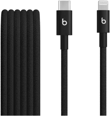 Kabllo BEATS USB C në Lightning, 1.5m, e endur, e zezë