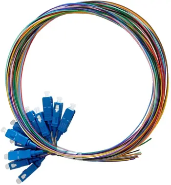 Kabllo pigtail fibër optike Lanview SC UPC 9/125 OS2, njëmodëshe, shumëngjyrëshe
