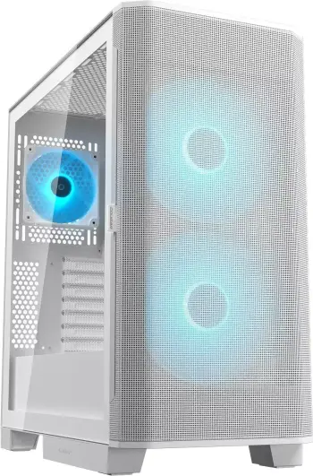 Kuti PC Cougar CGR-5YA6W-RGB, ATX E-ATX, xham i temperuar, e bardhë