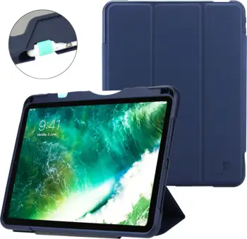 Mbrojtëse tableti DEQSTER Rugged Case RQ1, për iPad Pro 12.9", stendë Trifold, Midnight Blue