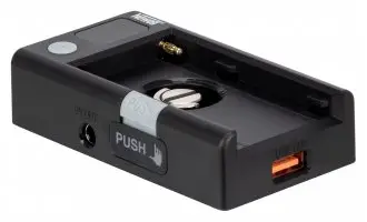 Adapter karikues Newell Universal DC USB për bateri Sony NP F, një slot, i zi