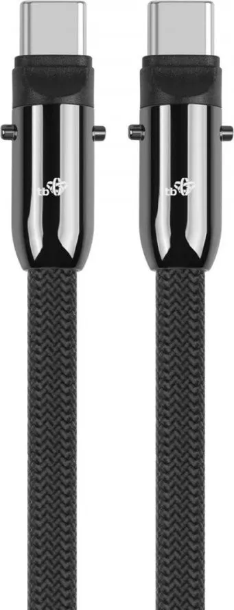 Kabllo litar USB C Tb 2in1 Lanyard, 1m, e zezë - 3
