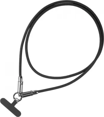 Kabllo litar USB C Tb 2in1 Lanyard, 1m, e zezë