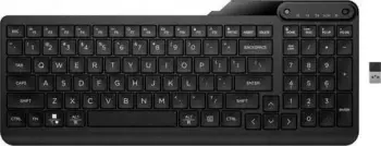 Tastierë wireless HP 475, US International, me dy mënyra lidhjeje, e zezë