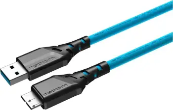 Kabllo tethering Mathorn MTC-220, USB A në Micro B, 2m, USB 3.2 Gen2, blu