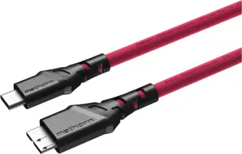 Kabllo tethering Mathorn MTC-230M, USB C në Micro B, 2m, USB 3.2, magenta