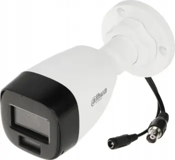 Kamerë e jashtme Bullet Dahua 5MP Smart Dual Light, lente fikse 2.8mm, IP67, e bardhë