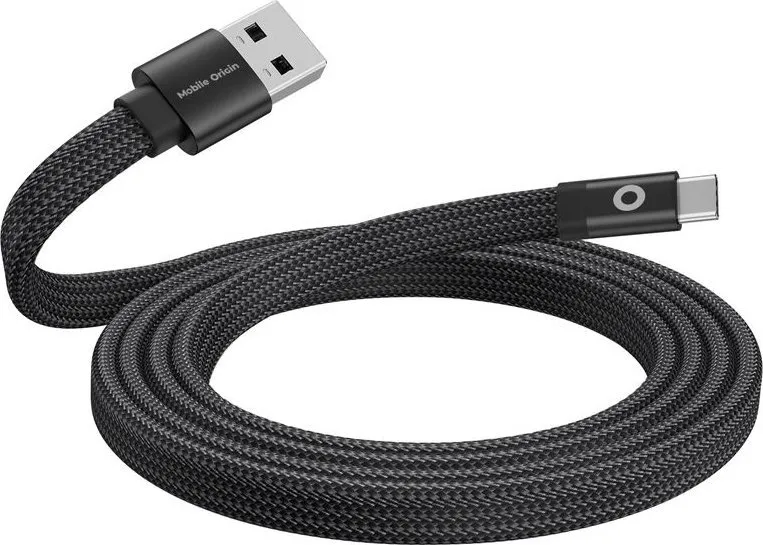 Kabllo magnetike Mobile Origin, USB A në USB C, 1m, e zezë - 2