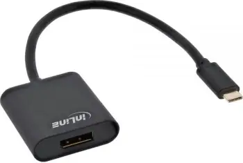 Adapter video InLine 64102B, USB C në DisplayPort, 4K 60Hz, i zi