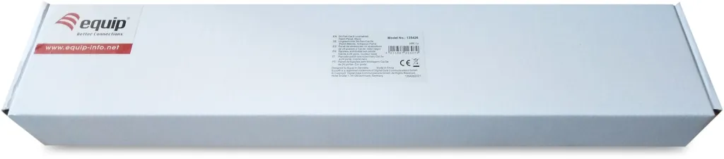 Patch panel Equip 135426, 24 porta RJ45, 1U, për kabinet 19" - 3