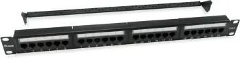Patch panel Equip 135426, 24 porta RJ45, 1U, për kabinet 19"