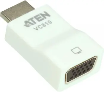 Adapter HDMI në VGA Aten VC810, kompakt, i bardhë
