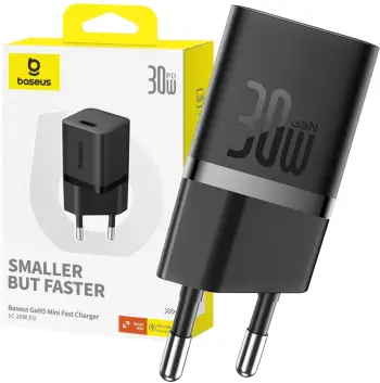 Karikues muri Baseus GaN5 Mini, USB C, 30W PD, i zi