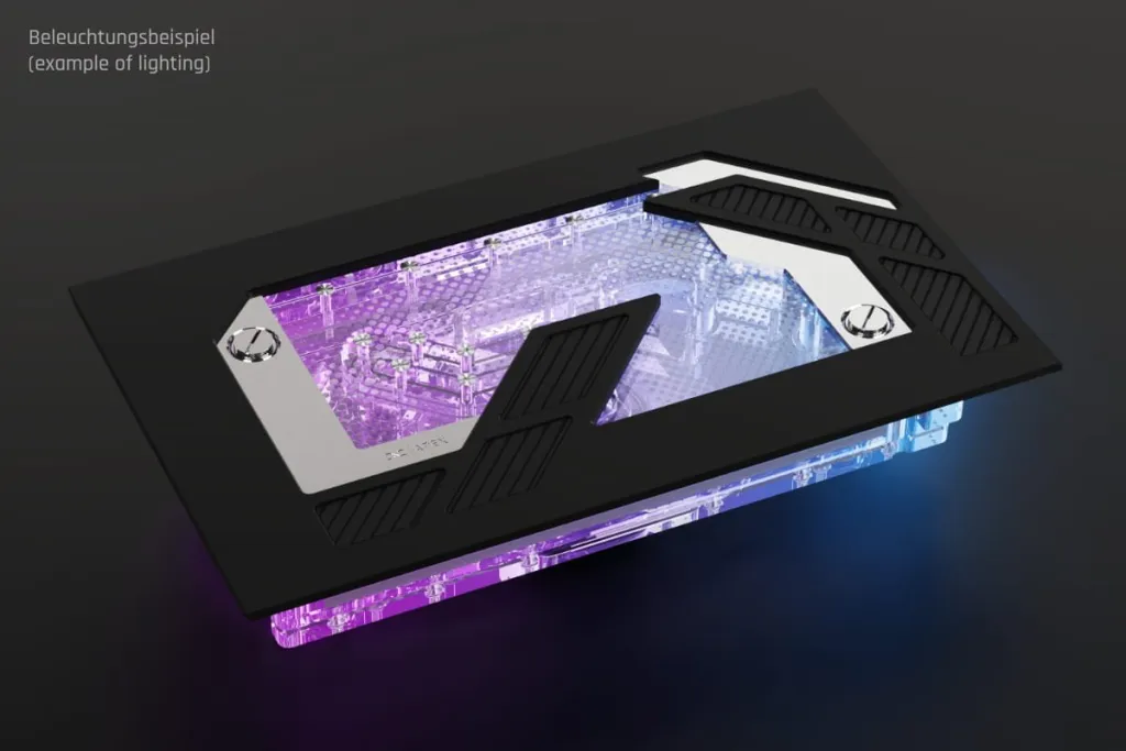 Pllakë distro Alphacool Apex Dark Base Pro 901, me pompë Apex, e zezë - 2