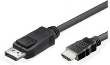Adapter kabllo video Techly ICOC-DSP-H-010, DisplayPort në HDMI, 1m, i zi
