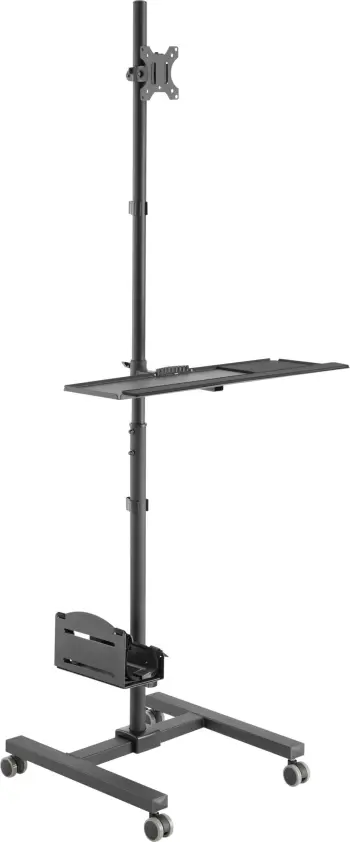 Karrocë multimedia Equip 650171, për monitor 17" 32", VESA 75x75 100x100, e zezë