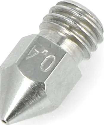 Grykë printeri 3D MK8, 0.4mm, filament 1.75mm, çelik inox