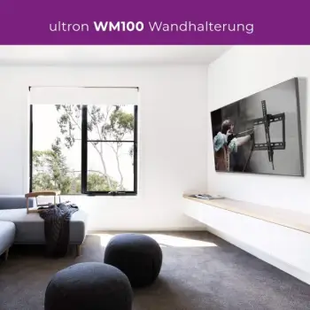 Mbajtëse muri për TV Ultron WM100, 23"-56", deri 30 kg, e zezë
