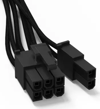 Kabllo PCIe Be Quiet! CP-6610, 6+2 pin, 60 cm, i zi
