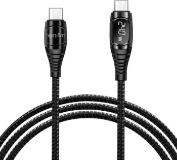 Kabllo USB LogiLink CU0185, USB C, 2 m, 240W, i zi