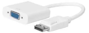 Adapter DisplayPort në VGA MicroConnect DPVGA15CMW, kabllo 15 cm, i bardhë