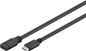 Kabllo USB MicroConnect USB3.1CC1EX, USB C në USB C, 1 m, i zi