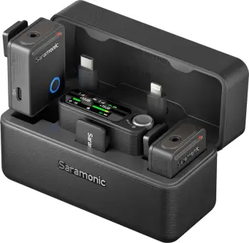 Mikrofon pa tela Saramonic Ultra 01, set dual, wireless, i zi