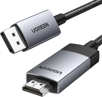 Kabllo Ugreen DP119 25491 DisplayPort në HDMI, 4K 60Hz, 3m, gri