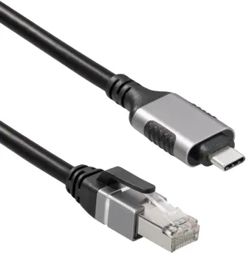 Adaptër rrjeti Maxtrack USB C në RJ45, CAT6, 1 m, i zi