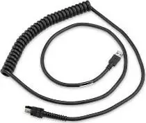 Kabllo USB Zebra CBA-UF6-C09ZAR, aksesor për lexues barkodi, e zezë
