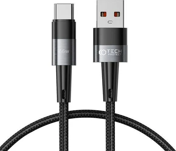 Kabllo USB-C Tech-Protect Ultraboost, 66W 6A, 50 cm, gri - 1