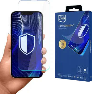 Xham mbrojtës hibrid 3MK FlexibleGlass Pro për Apple iPhone 16E, 0.3mm, transparencë e lartë