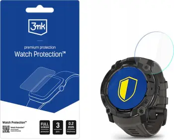 Xham mbrojtës ore 3mk FlexibleGlass, për Garmin Instinct 3 50mm AMOLED Solar, transparent