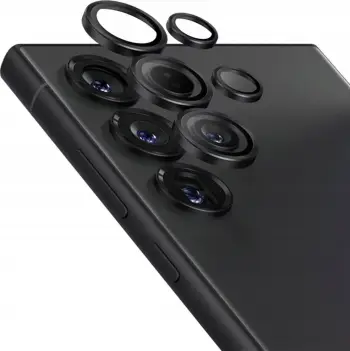 Mbrojtës unazash kamerë PanzerGlass Hoops, për Samsung Galaxy S25 Ultra, qeramik, titanium, i zi