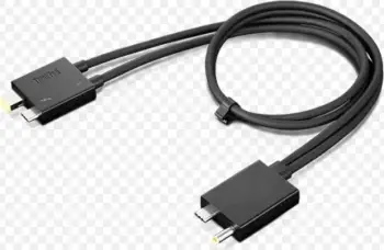 Kabllo Lenovo Thunderbolt 3 Passive, 0.7m, USB-C, e zezë