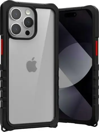 Mbështjellës telefoni Mercury Bumper Pop Case, për iPhone 15 Pro 6.1", TPU PC, i zi
