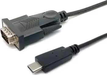 Kabull adapter USB C në Serial MH PL2303GT, 1m, i zi
