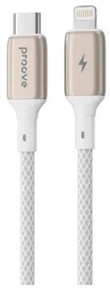 Kabull karikues Proove Dense Metal, USB-C në Lightning, 27W, 1m, metalik