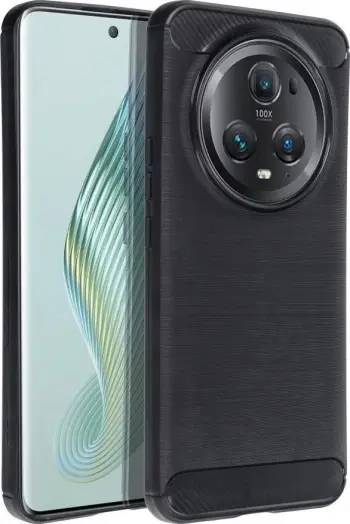 Mbulesë telefoni për Honor Magic 5, karboni, e zezë