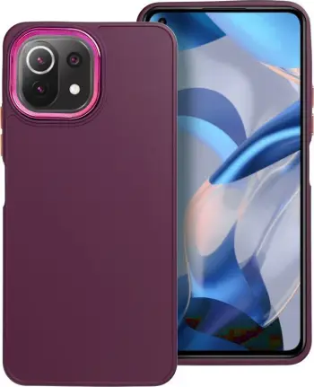 Këllëf telefoni me kornizë Baseus për Xiaomi Mi 11 Lite 4G 5G, matte, me xham mbrojtës, transparent
