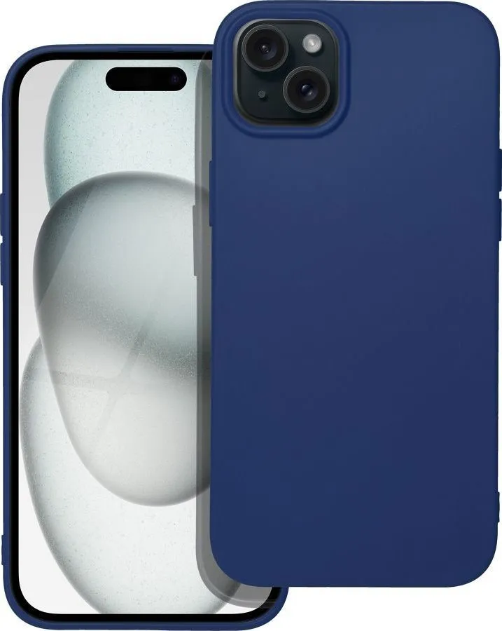 Mbulesë telefoni Forcell Soft, për iPhone 15 Plus, silikon, e zezë - 1