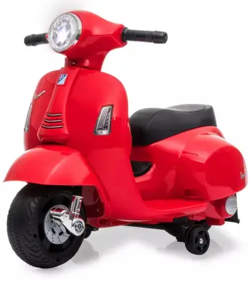 Skuter elektrik për fëmijë Jamara Vespa Mini Li Power 8.4, bateri 8.4V 2.5Ah, me drita LED, i kuq