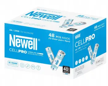 Bateri alkaline AA Newell CellPro, 1.5V, paketim 48 copë